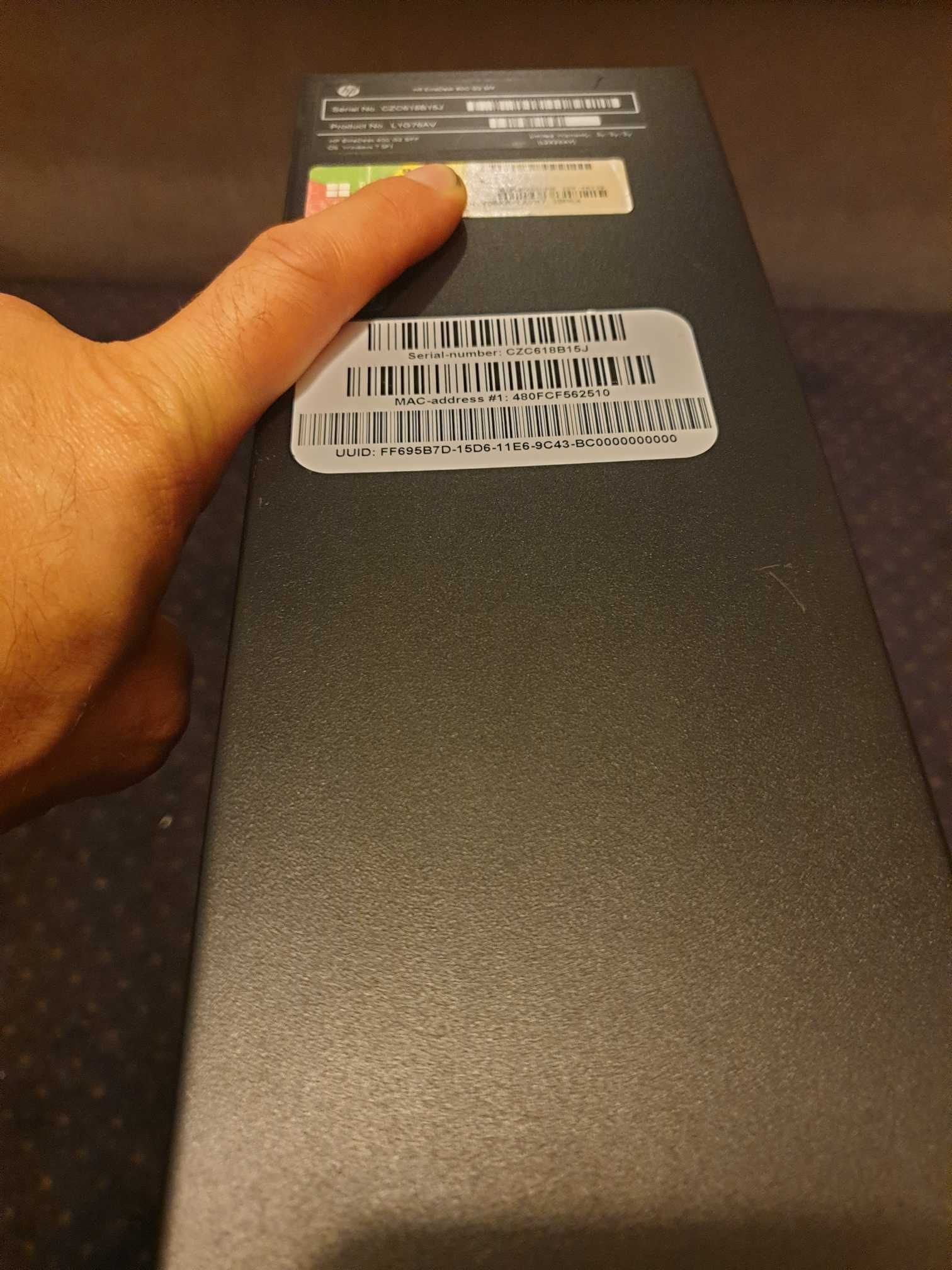 Komputer do gier HP 800 G1 SSD z Geforce 1050ti Low Profile