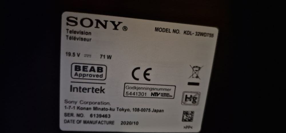 Smart Telewizor 32 cale Sony KDL-32WD755 Full HD