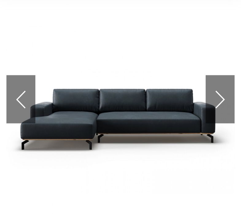 Skórzana sofa narożna CHRISTIAN LACROIX