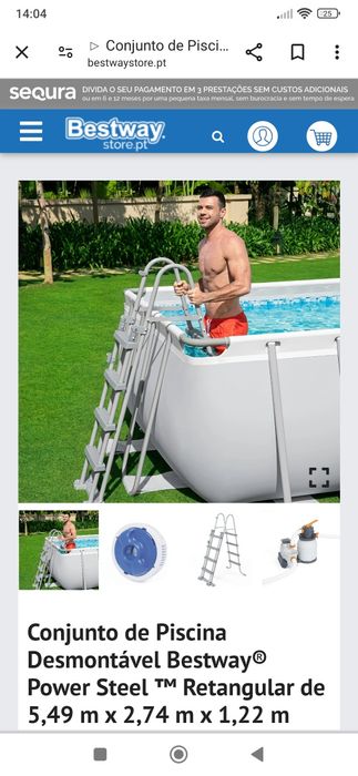 Piscina bestway power steel pool