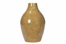 Wazon Dina musztardowy metalowy Ø19x7x32cm 2407