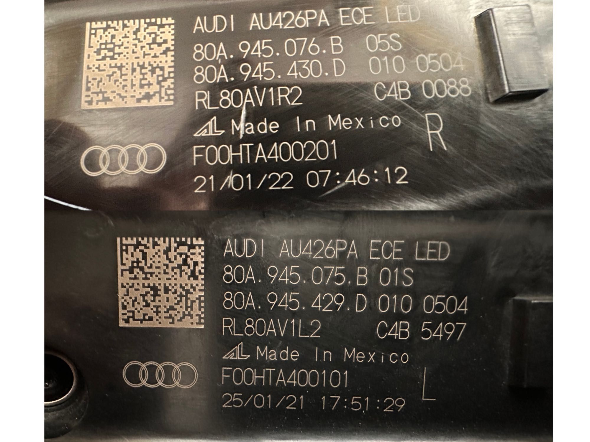 Audi Q5 80A 21- Рестайл Matrix Dynamic Динамічні Європа Стопи Оригінал