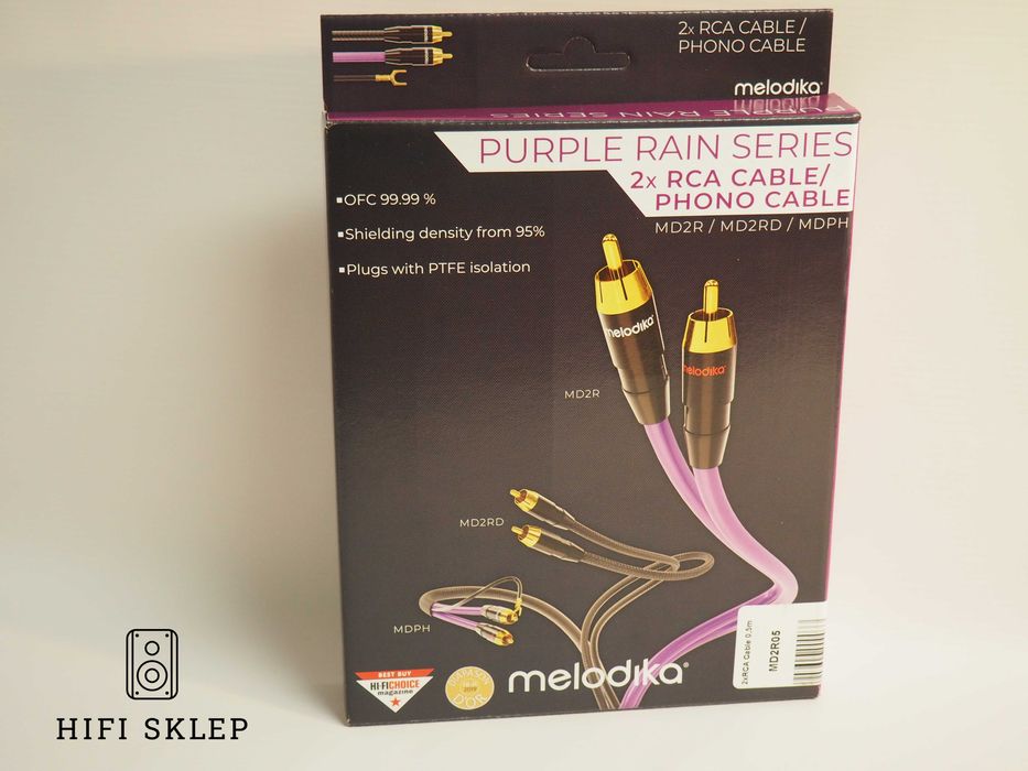 MELODIKA Purple Rain 2RCA na 2RCA- 1 m