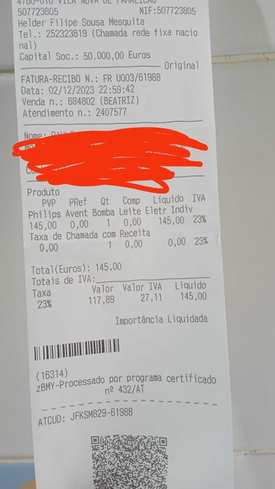 Bomba de extrair leite elétrica Philips