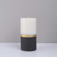 Свічка на бетонній основі Enflame 10х20 см чорна
