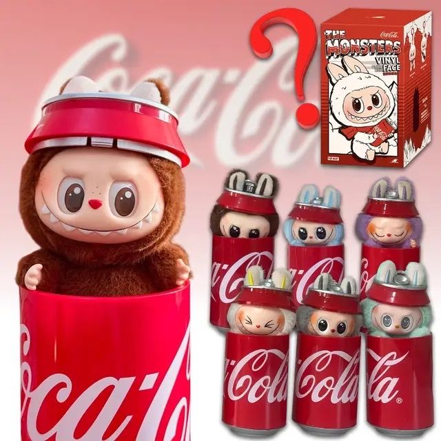 Колекційна м'яка іграшка-сюрприз Лабуба у банку Coca-Cola