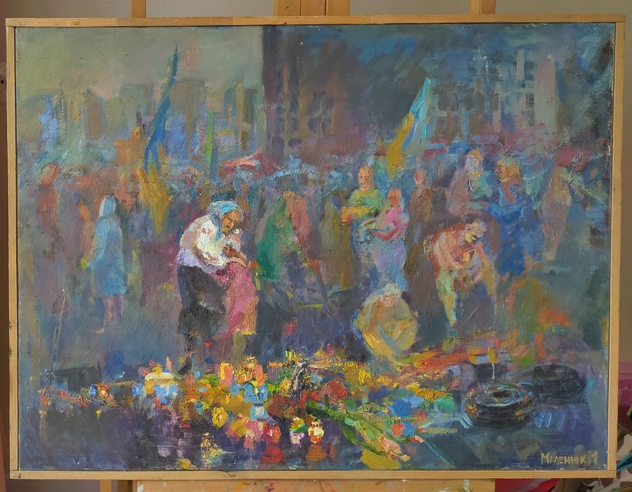 Картина маслом Траур 60х80 см