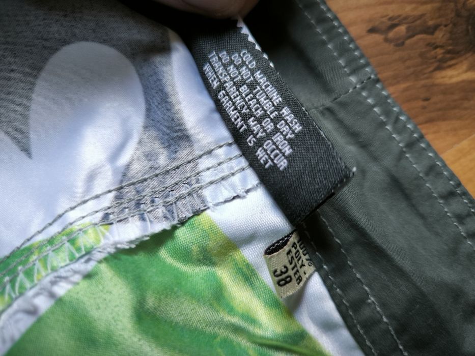 Billabong szorty męskie 38 kąpielowe z kieszenią wiązane białe zielone