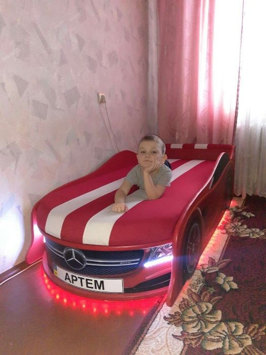 Ліжка машина кровать машинка Мерседес,БМВ,Ауді+БЕЗКОШТОВНА ДОСТАВКА