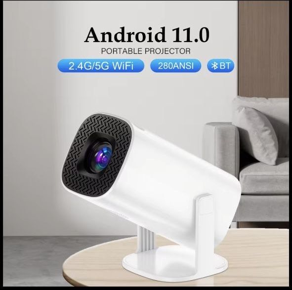 Міні Андроїд проектор з підтримкою 4K 1080P, 2,4G/5GWIFI BT5.0
