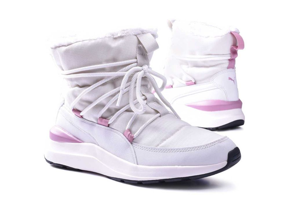 Buty Puma Adela Winter Boot  Śniegowce białe - 40,5 WYSYŁKA 24H
