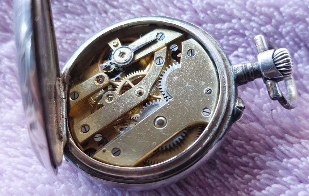 Relogio de bolso em Prata de Senhora [30mm] - 1900