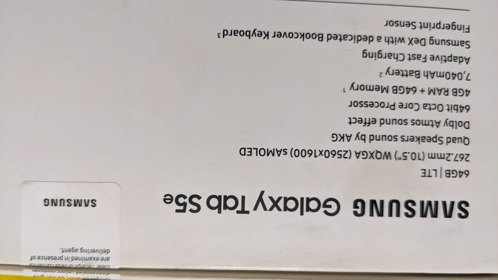 Планшет Samsung tab s5e