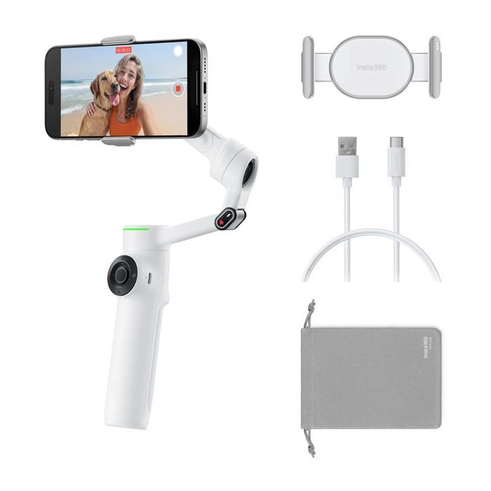 Stabilizator Insta360 Flow 2 Pro Ai Tracking Do Smartfona Biały