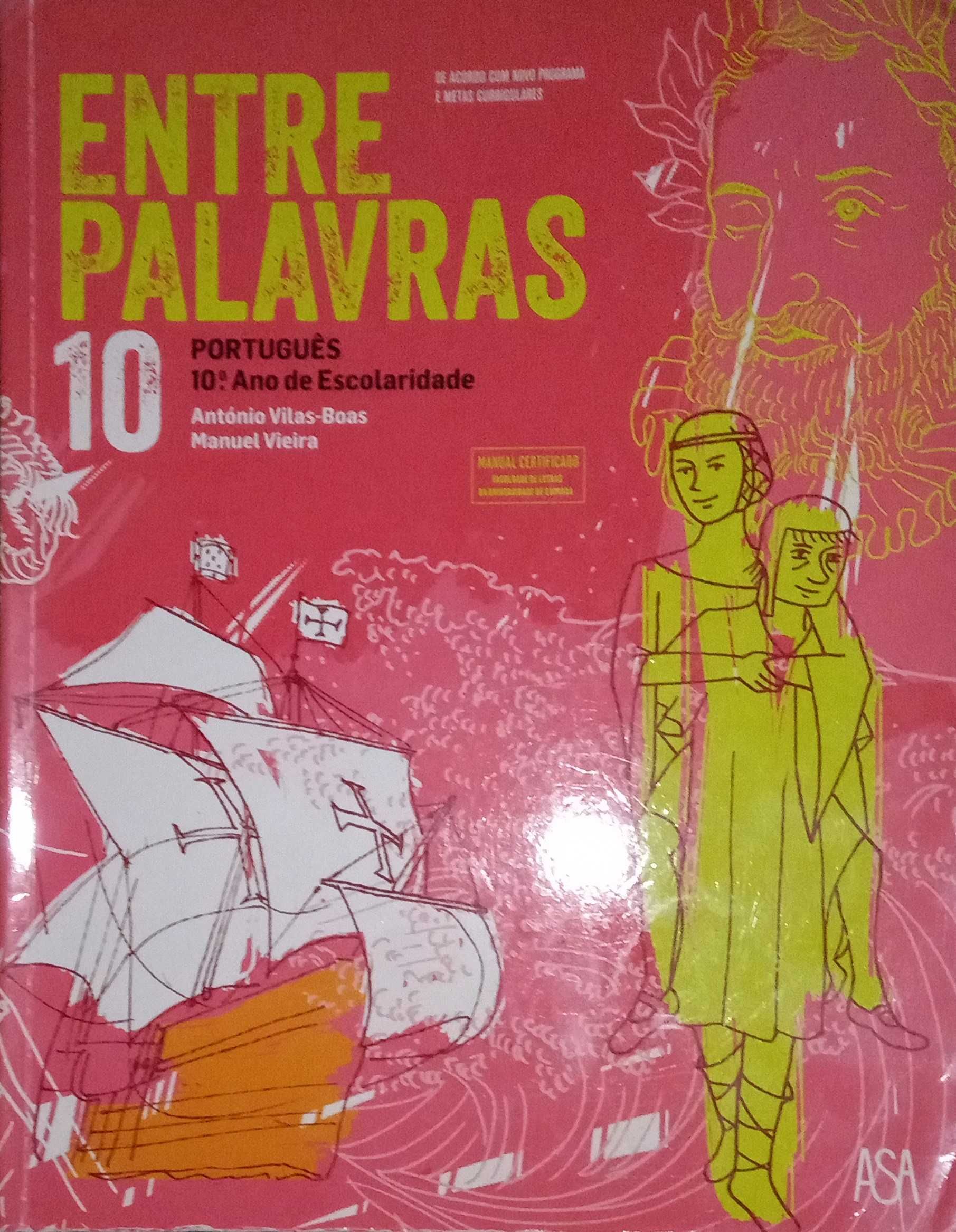 Livro "Entre palavras 10" - Português 10º ano