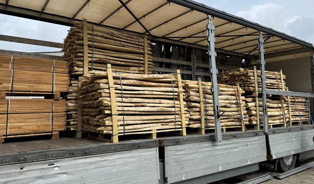 Akacja, akacja korowana, kantówka akacjowa, Pale pod winorośl