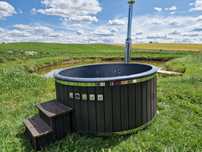 Balia ogrodowa, jacuzzi, drewno, kompozyt, dostawa pod dom