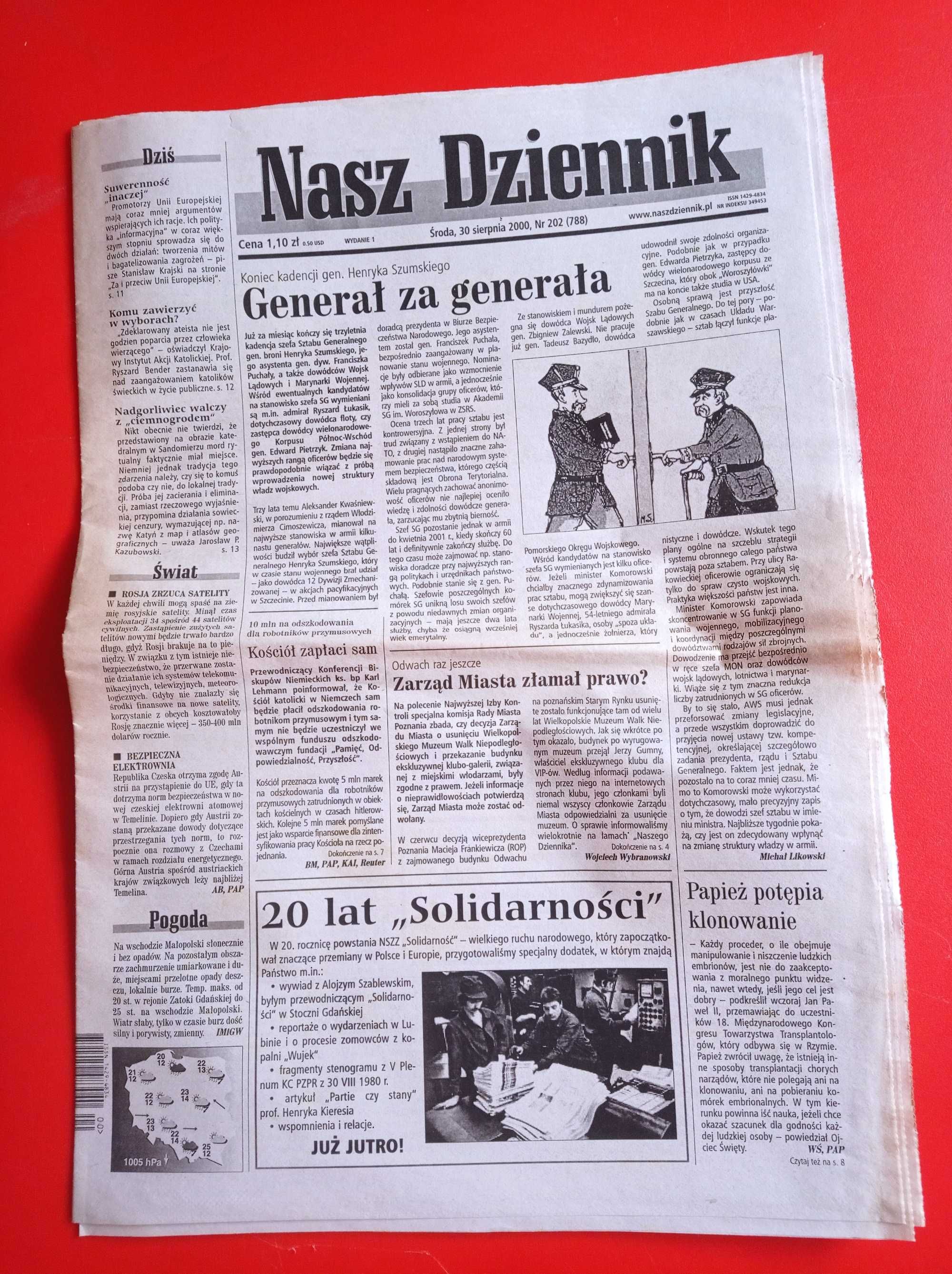 Nasz Dziennik, nr 202/2000, 30 sierpnia 2000