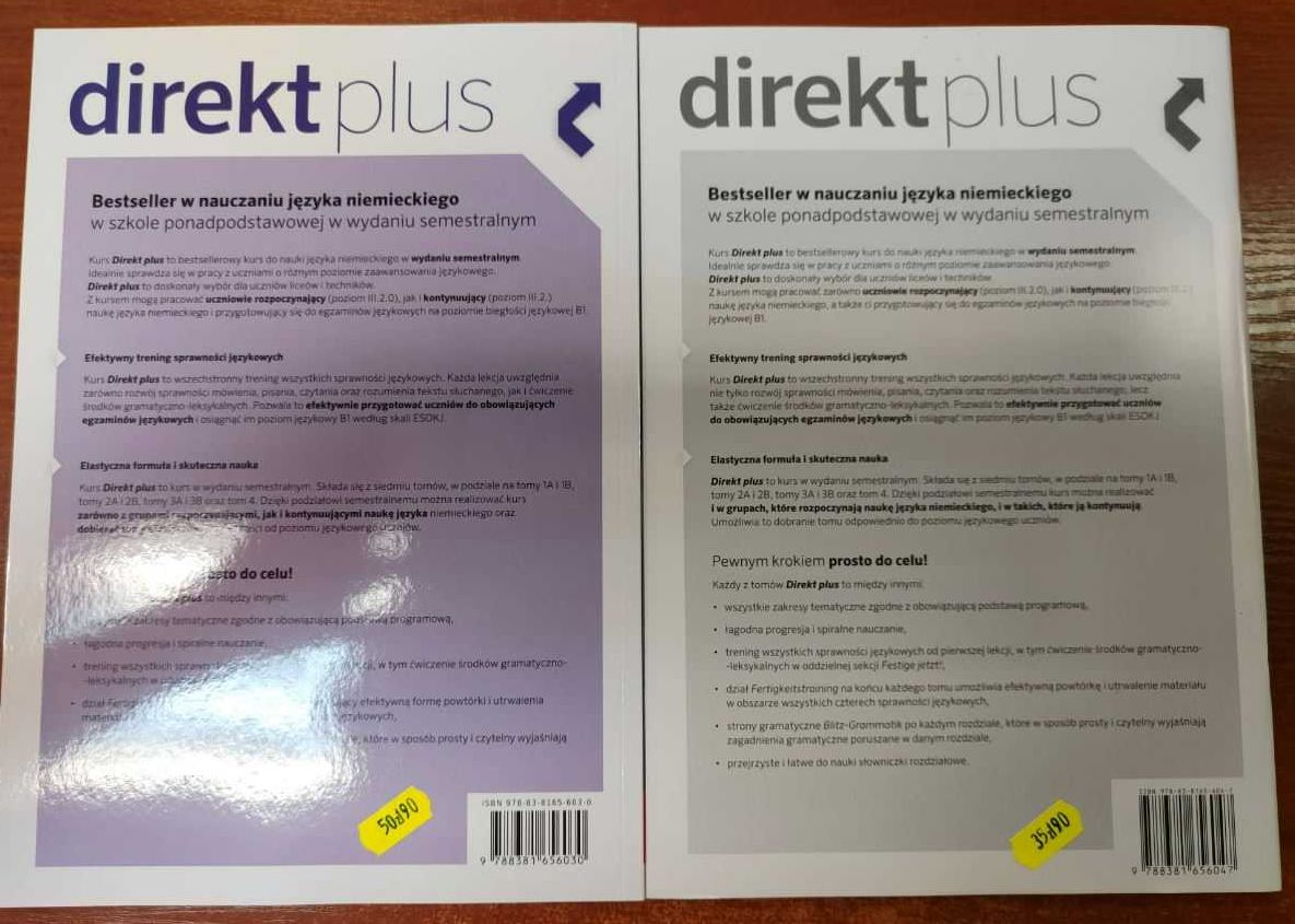 J. Niemiecki Direkt plus 4 podręcznik + ćwiczenia