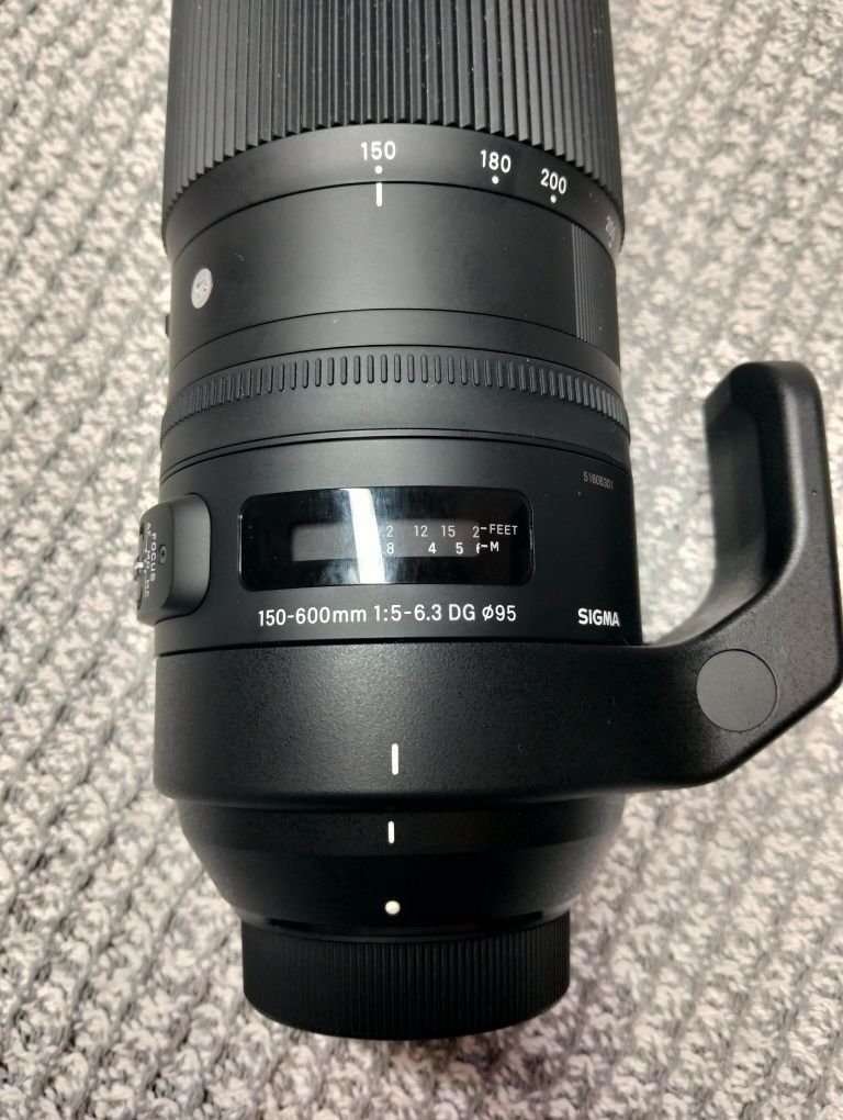 Об'єктив на зображенні — це Sigma 150-600mmmpo