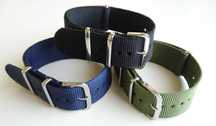 Pasek do zegarka nylonowy NATO 18mm 20mm 22mm czarny oliwkowy granatow