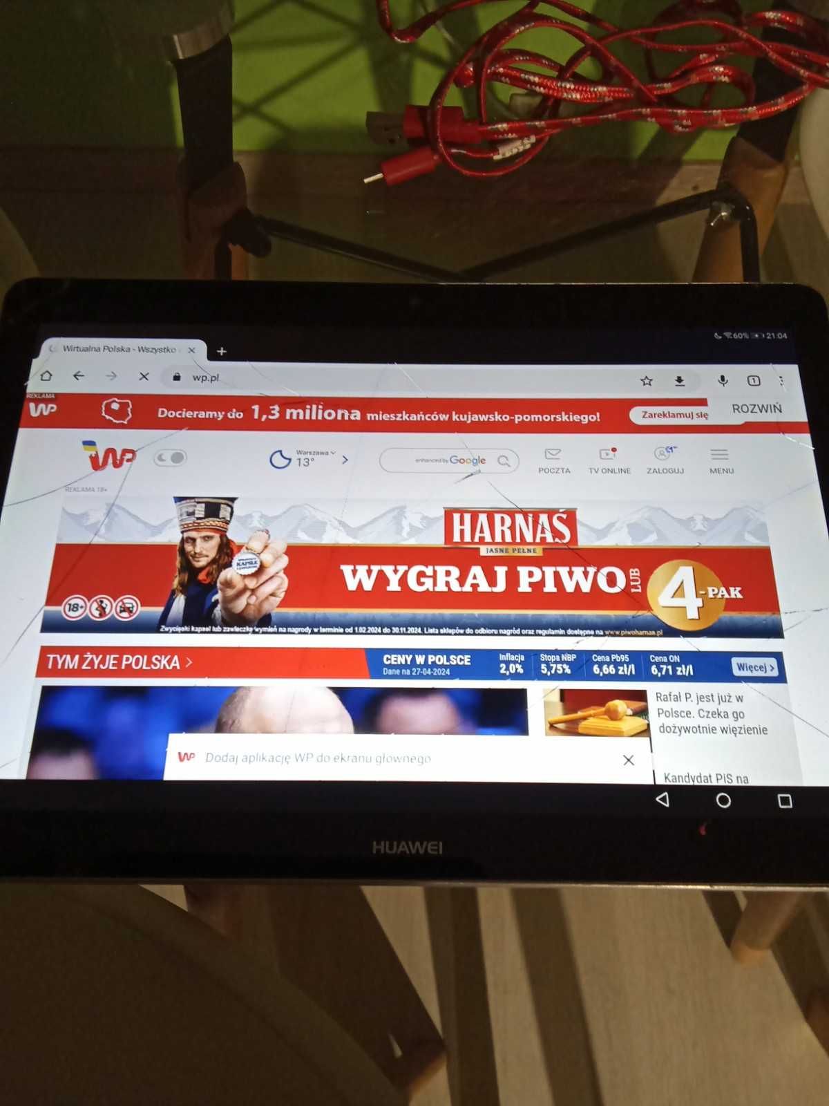 Sprzedam Sprawny Tablet Huawei Okazja Polecam