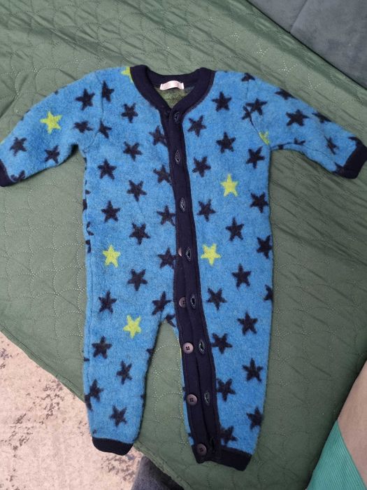 Kombinezon pajac wełniany merino 70 cm