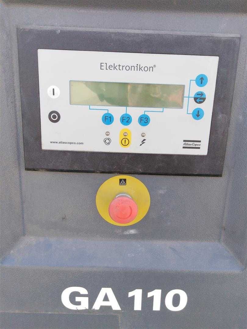 SPRAWNA!! Sprężarka śrubowa ATLAS COPCO GA110 121kW 14,9m³/min S008673