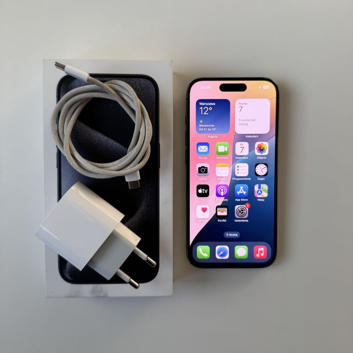 iPhone 15 Pro Blue Titanium + dodatki | IDEALNY NA PREZENT