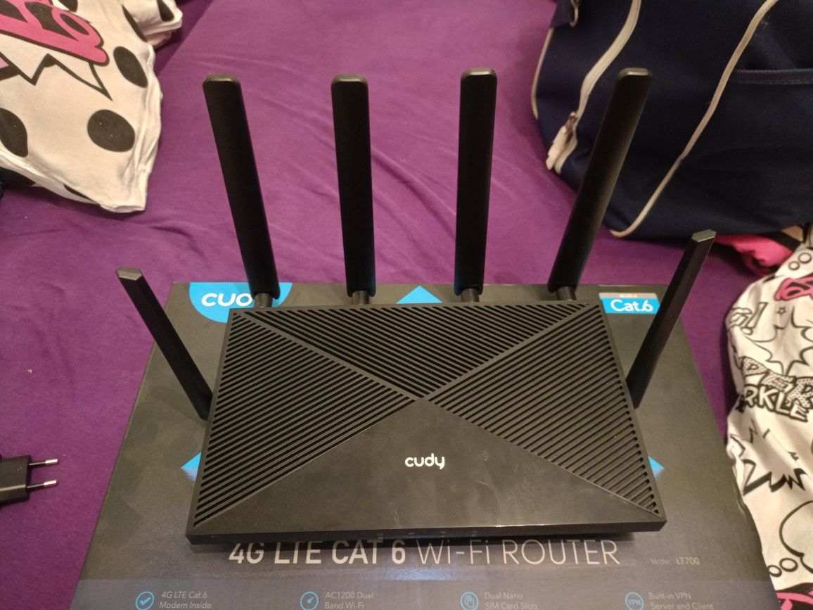 Nowy! Router Cudy 4G LTE CAT 6 Wi-Fi. Router na kartę SIM.