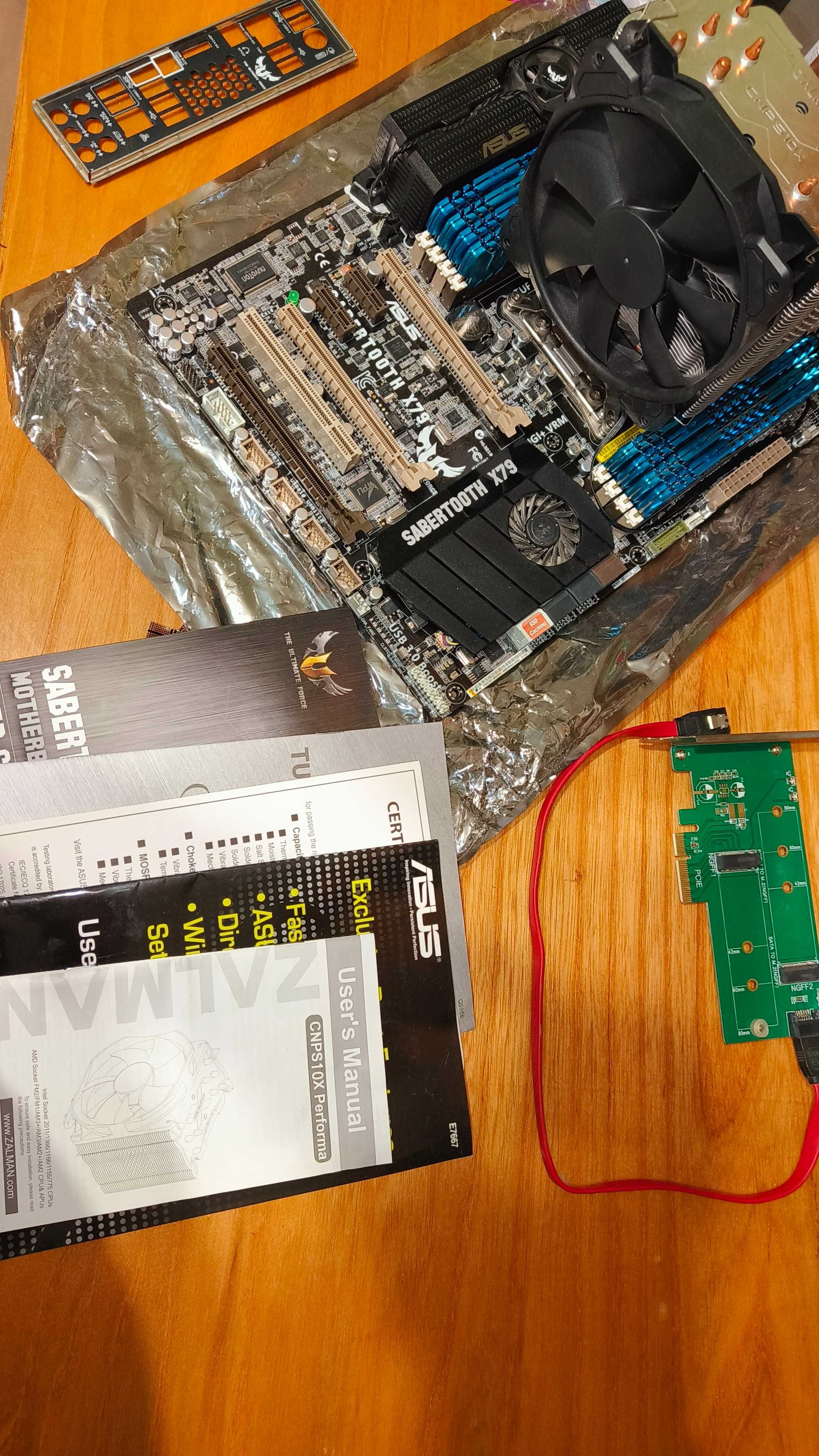 Intel Xeon E5 2697v2 12c/24t 64gb G.Skill Asus Sabertooth X79 Zalman
