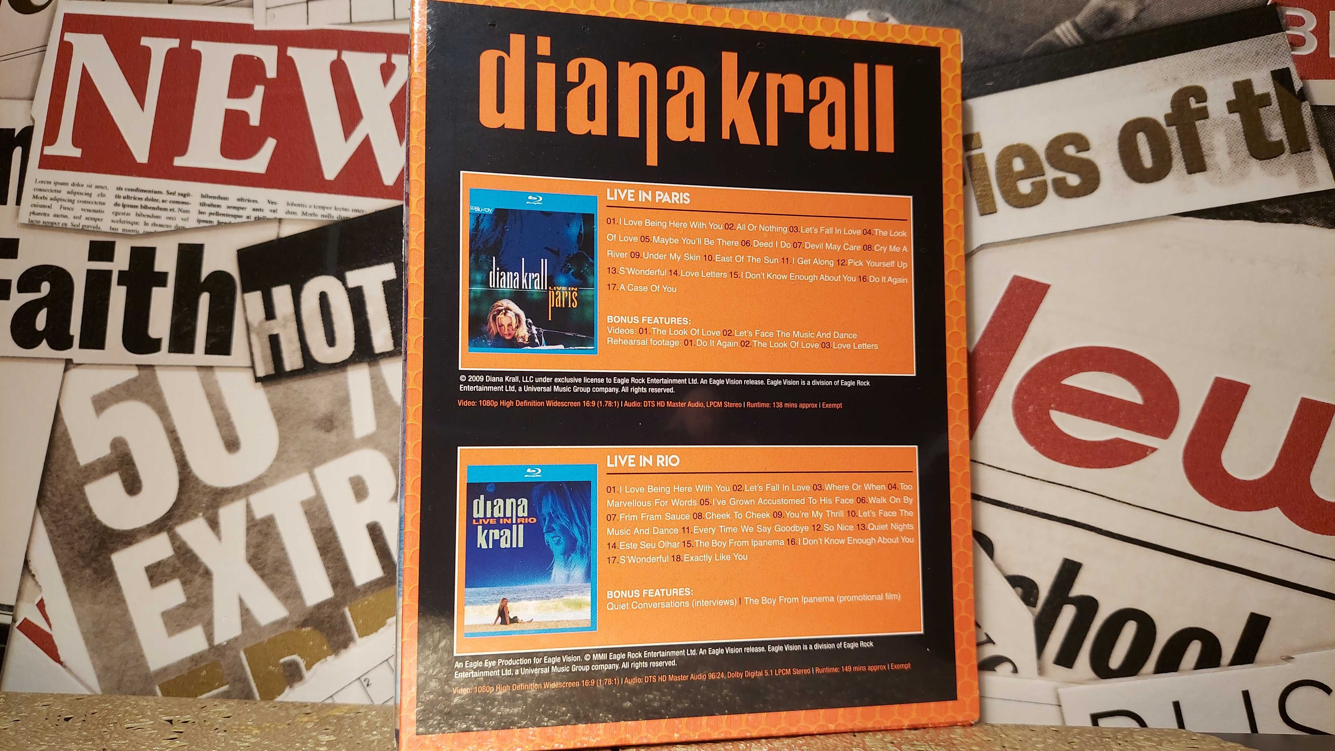 Diana Krall - Live In Paris & Rio Koncert na 2 x Blu-ray