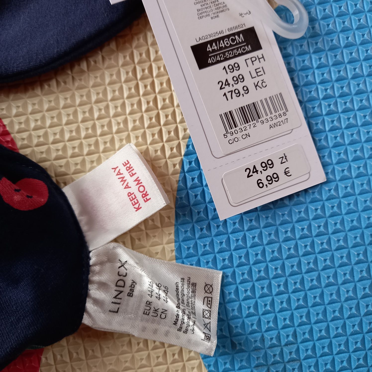 Czapeczki bawełniane H&M I inne dla dziewczynki 6-12m