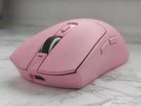 Беспроводная игровая мышка Delux M600 Ultra Pink PAW3395