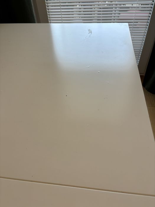 Bialy rozkladany stol Ikea