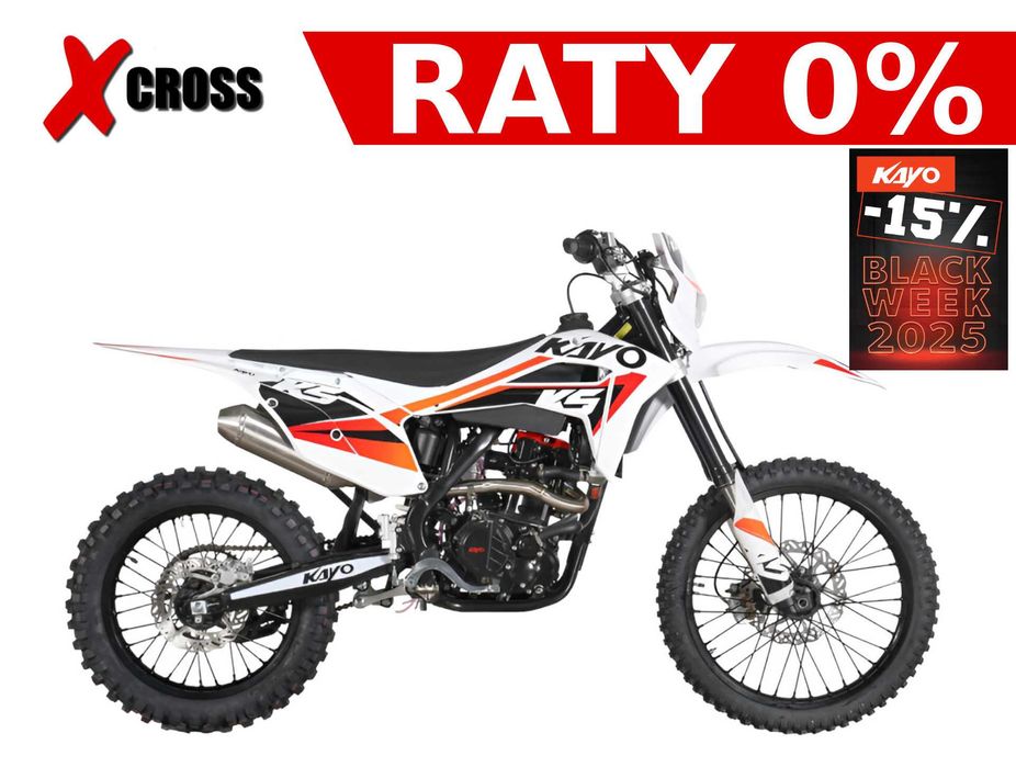 Promocja Black Week Cross Enduro Kayo T4 250cc K5 300cc Raty Dostawa