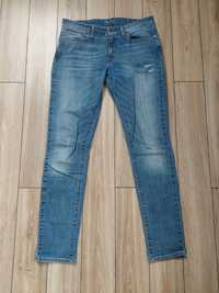 Spodnie jeansy damskie biodrówki Levi's 29 skinny