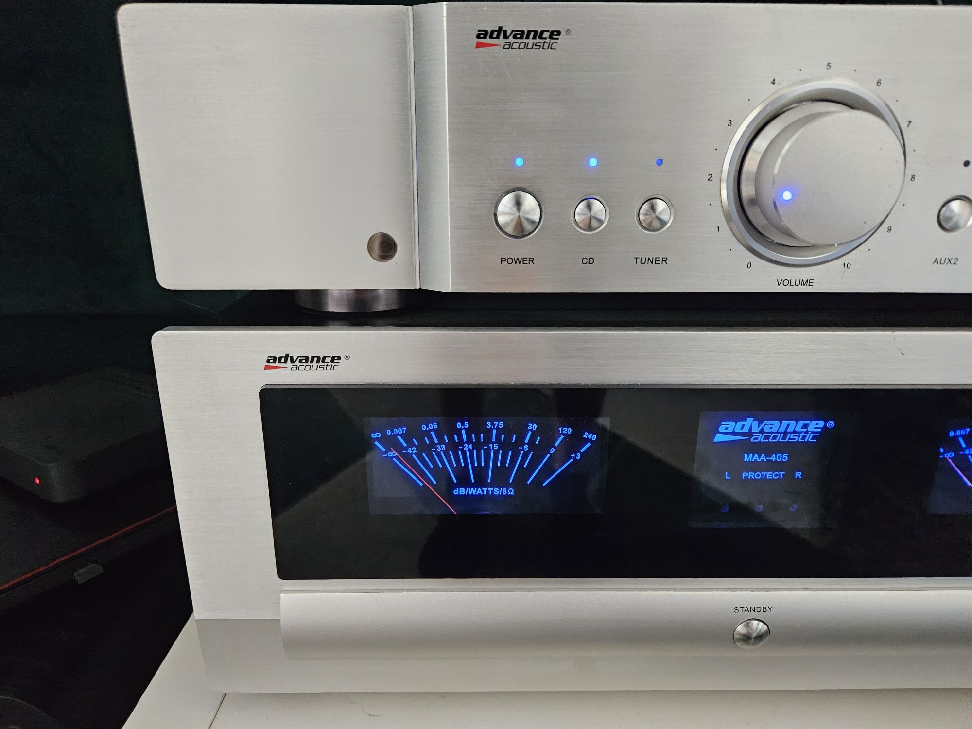 Przedwzmacniacz + końcówka mocy Advance Acoustic MPP-205 MAA-405