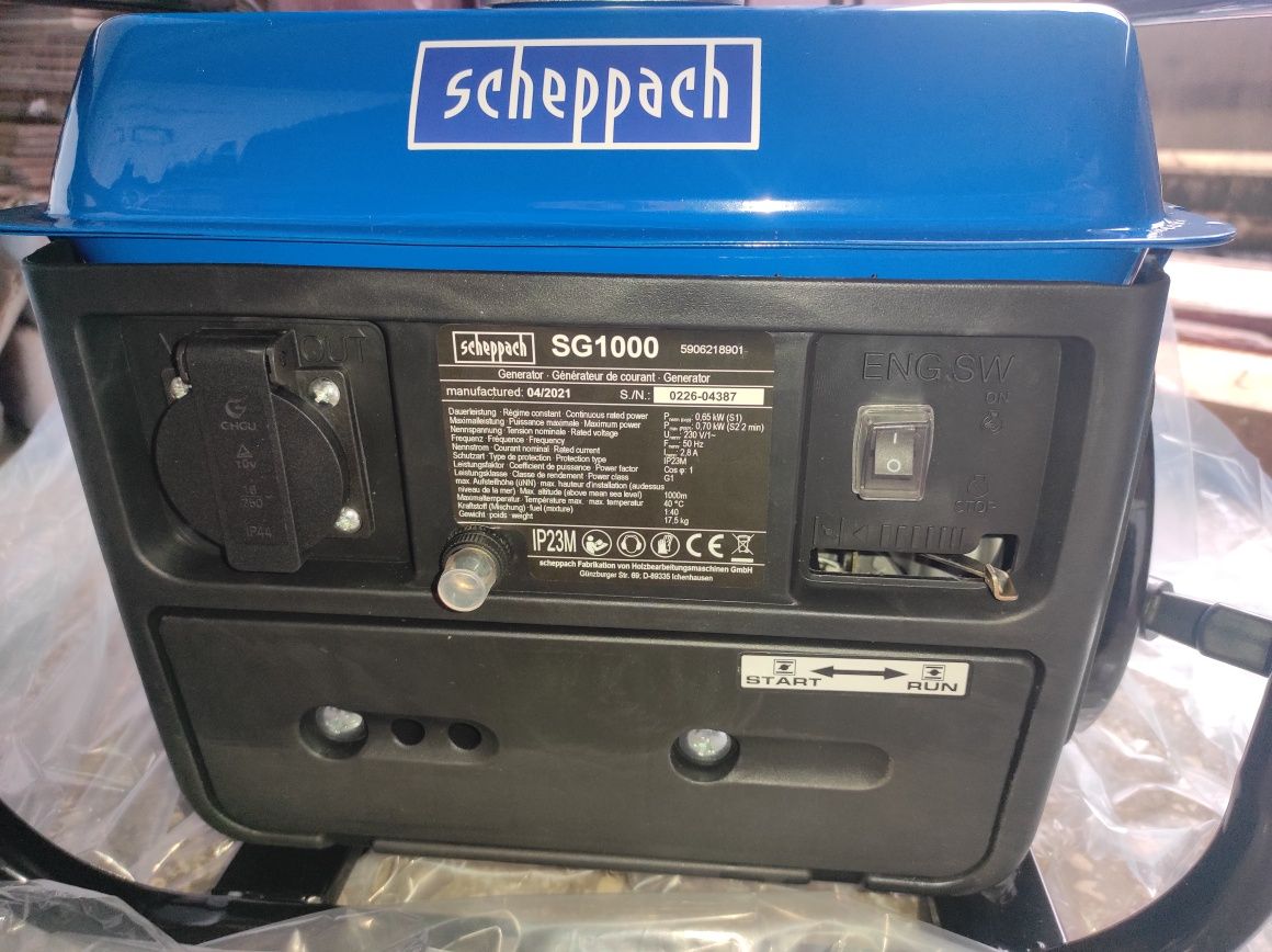 Nowy Agregat prądotwórczy Scheppach sg1000
