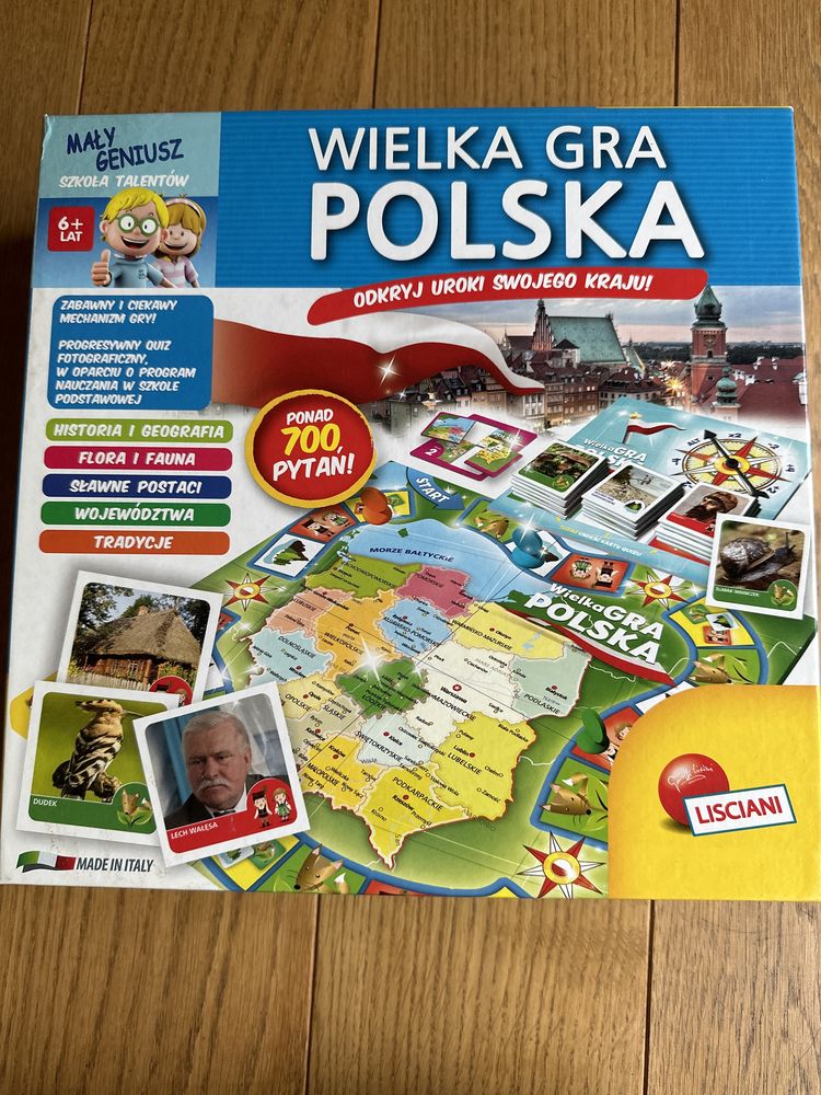 Gra edukacyjna planszowa Wielka Gra Polska, 6+