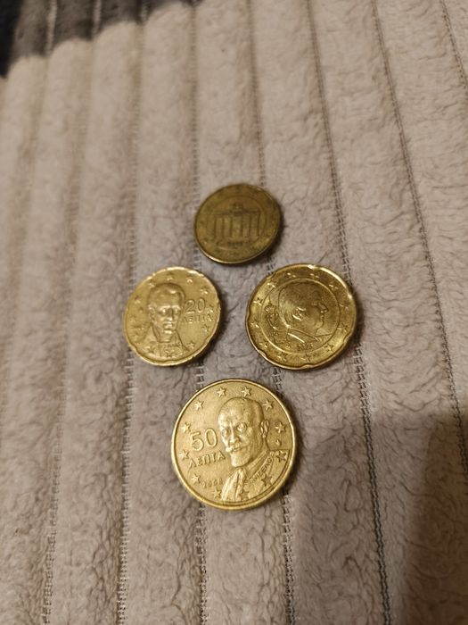 Євро центи від 10 до 50