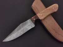 NÓŻ DAMAST myśliwski kuchenny stal damasceńska full tang HANDMADE 22cm