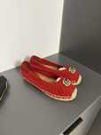 Эспадрильи мокасины Gucci кожа