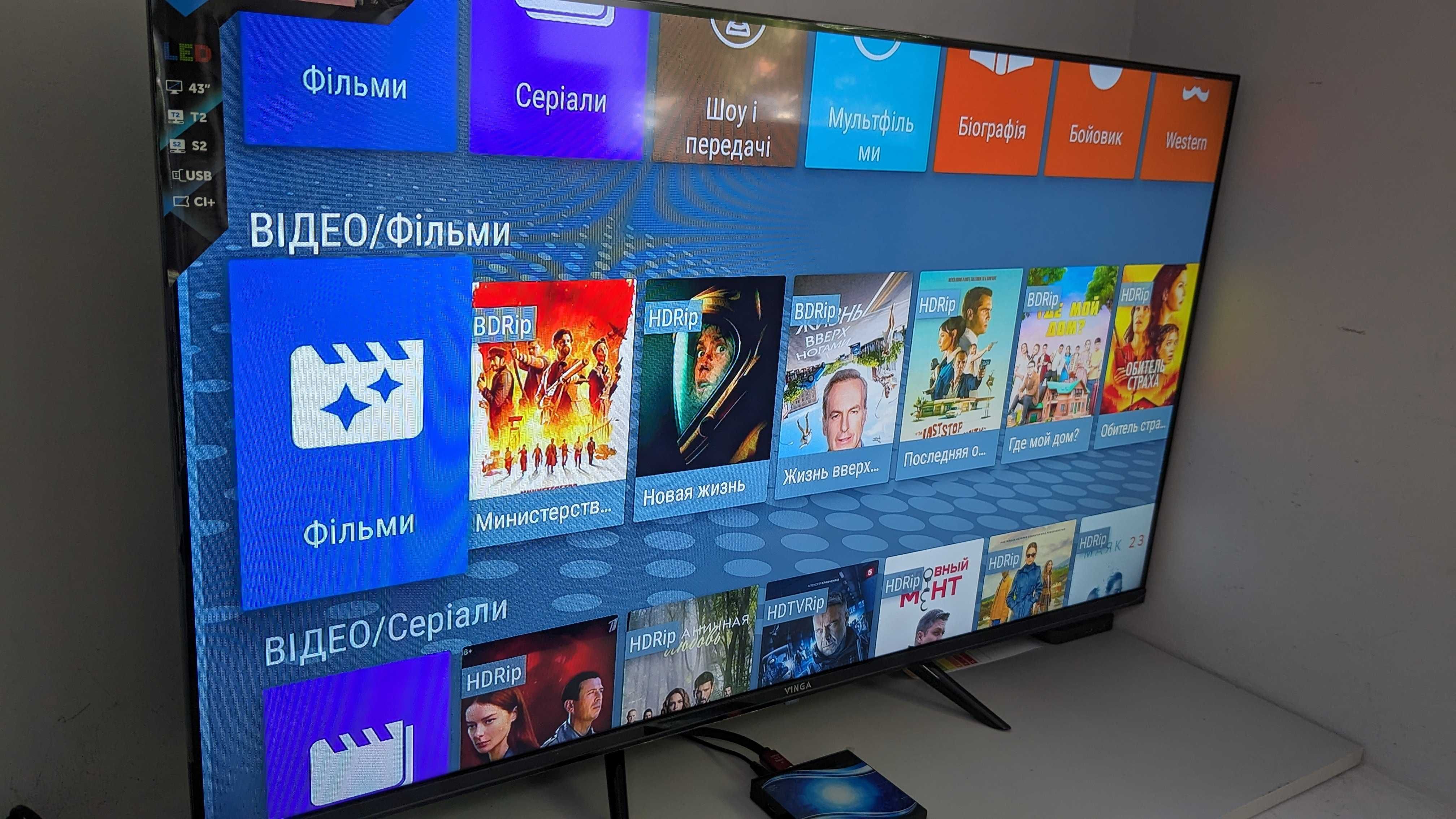 Настроенная медиаприставка Smart TV Box Gameruns T95Y4 Android TV