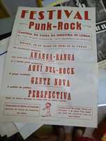 Raro cartaz festival punk vintage  portugal