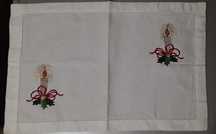 Pano para tabuleiro ou individual de Natal