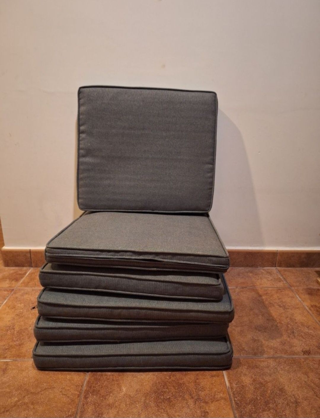 Almofadas de conjunto de mesa de exterior