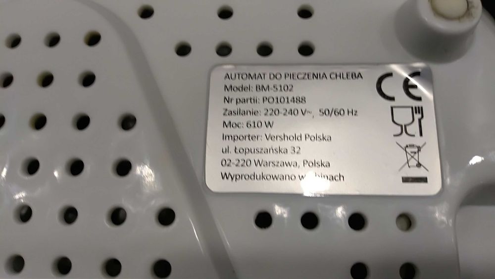 Automat wypiekacz do pieczenia chleba i ciast Daily Bread