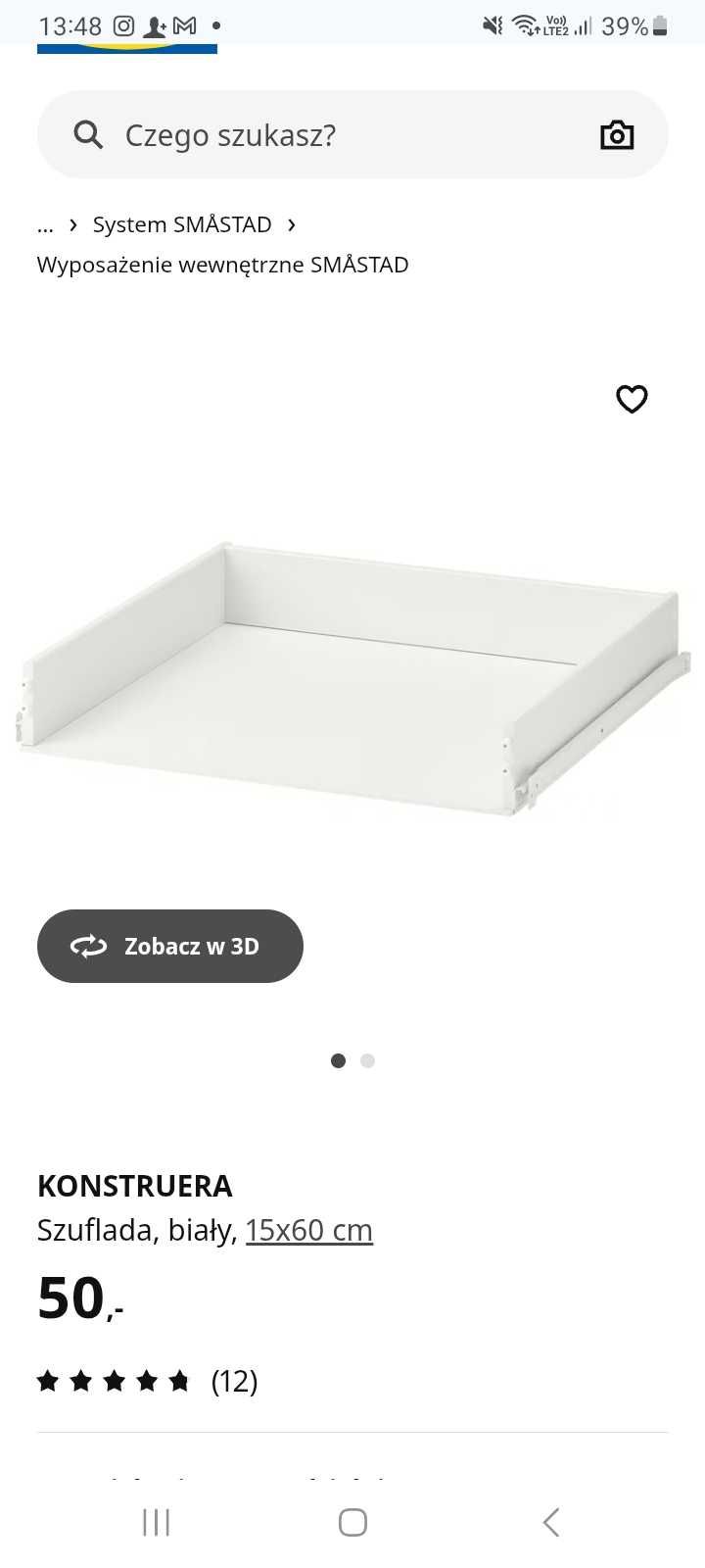 Szuflada Ikea Smastad