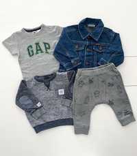 Zestaw Gap Zara Next spodnie bluza body dres 6-9  miesięcy 68 74